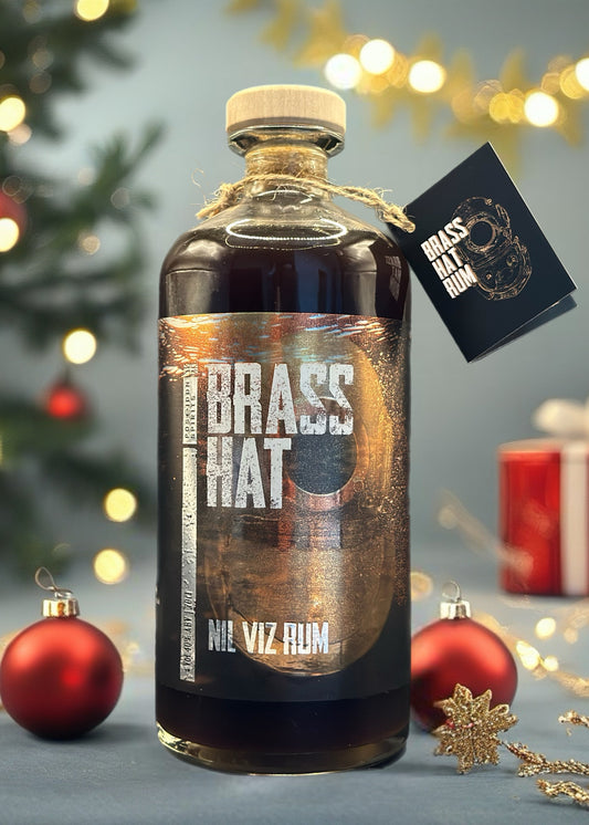 Brass Hat Nil Viz Rum – premium small-batch spiced rum inspired by deep-sea divers, perfect christmas gift for ocean lovers and adventurers