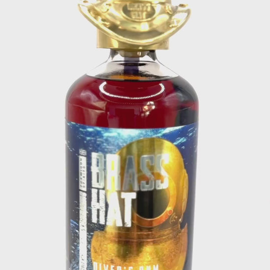 A slow, continuous rotation showcases the Campagne Cask Rum bottle and Special Edition Helmet Topper from every angle, highlighting the detail, finish and craftsmanship.